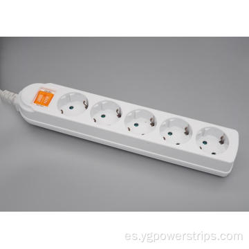 5 Outlet Eu/ con Strip de energía estándar de protección para niños